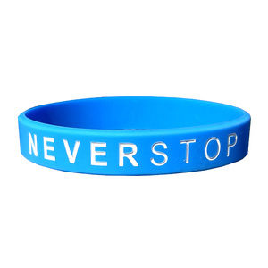 NEVER STOP - The Motivation You Wear! Blue/White